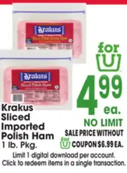 Jewel-Osco Krakus Sliced Imported Polish Ham offer