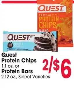 Jewel-Osco Quest Protein Chips or Protein Bars offer