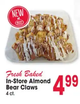 Jewel-Osco Fresh Baked In-Store Almond Bear Claws offer