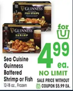 Jewel-Osco Sea Cuisine Guinness Battered Shrimp or Fish offer