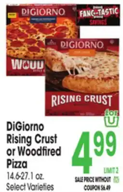 Jewel-Osco DiGiorno Rising Crust or Woodfired Pizza offer