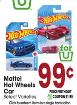 Jewel-Osco Mattel Hot Wheels Car offer