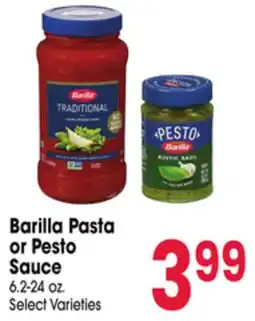 Jewel-Osco Barilla Pasta or Pesto Sauce offer
