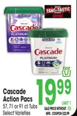 Jewel-Osco Cascade Action Pacs offer