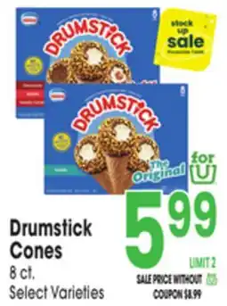 Jewel-Osco Nestlé Drumstick Cones offer