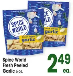 Jewel-Osco Spice World Fresh Peeled Garlic offer