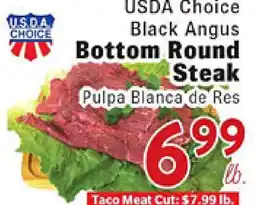 Rio Valley Market USDA Choice Black Angus Bottom Round Steak offer