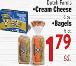 Rio Valley Market Dutch Farms Cream Cheese Bagels offer