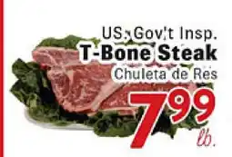 Rio Valley Market US. Gov't Insp. T-Bone Steak offer