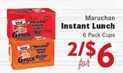 Rio Valley Market Maruchan Instant Lunch 6 Pack Cups offer