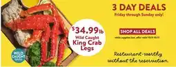 Fresh Thyme Wild Caught King Crab Legs offer