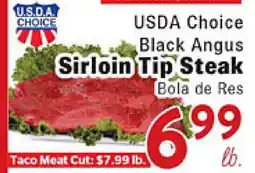Rio Valley Market USDA Choice Black Angus Sirloin Tip Steak offer