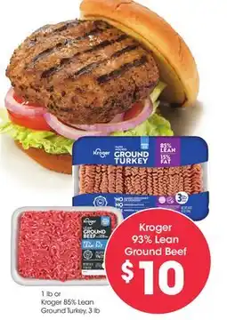Food 4 Less Kroger 93% Lean Ground Beef offer