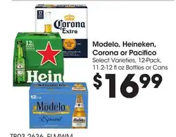 Food 4 Less Modelo, Heineken, Corona or Pacifico offer