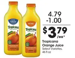 Food 4 Less Tropicana Orange Juice offer