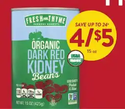 Fresh Thyme FRESH THYME ORGANIC DARK RED KIDNEY BEANS offer