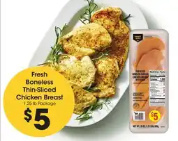 Food 4 Less Fresh Boneless Thin-Sliced Chicken Breast offer