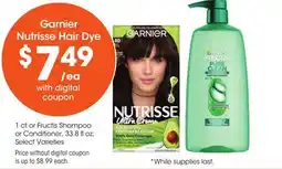 Food 4 Less Garnier Nutrisse Hair Dye offer
