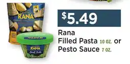 Heinen's Rana Filled Pasta 10 OZ. or Pesto Sauce 7 OZ offer