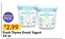 Fresh Thyme Fresh Thyme Greek Yogurt offer