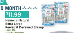 Heinen's Heinen's Natural Extra Large Peeled & Deveined Shrimp offer