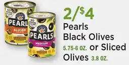 Heinen's Pearls Black Olives or Sliced Olives offer