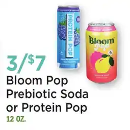 Heinen's Bloom Pop Prebiotic Soda or Protein Pop offer