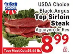 Rio Valley Market USDA Choice Black Angus Top Sirloin Steak offer