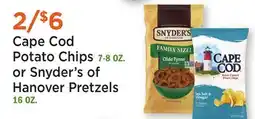 Heinen's Cape Cod Potato Chips or Snyder's of Hanover Pretzels offer