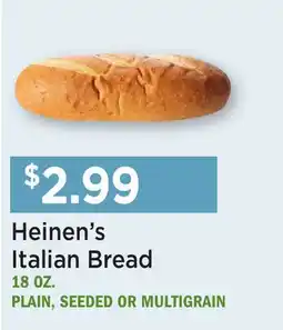 Heinen's Heinen's Italian Bread offer