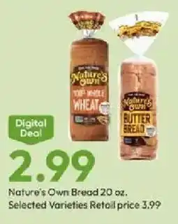 Stater Bros Nature's Own Bread offer