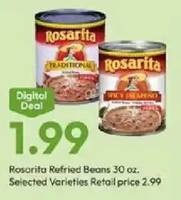 Stater Bros Rosarita Refried Beans offer