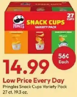 Stater Bros Pringles snack cups offer