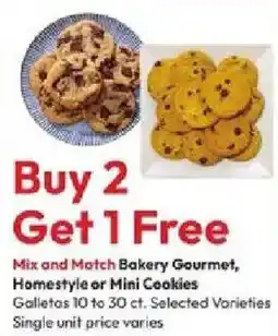 Stater Bros Mix and Match Bakery Gourmet, Homestyle or Mini Cookies offer