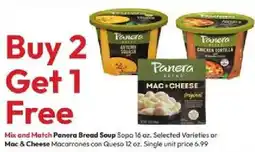 Stater Bros Panera Bread Soup or Mac & Cheese offer