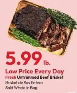 Stater Bros Fresh Untrimmed Beef Brisket offer