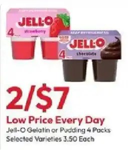 Stater Bros Jell-o gelatin or pudding offer