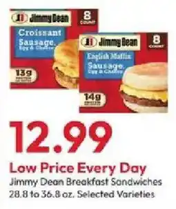 Stater Bros Jimmy Dean Breakfast Sandwiches offer
