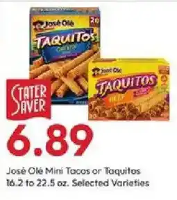 Stater Bros Jose Ole Mini Tacos or Taquitos offer