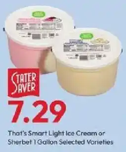 Stater Bros Stater saver smart light ice cream or sherbet offer