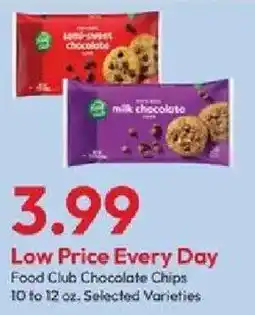 Stater Bros Food Club Chocolate Chips offer