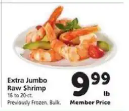 Safeway Extra Jumbo Raw Shrimp offer