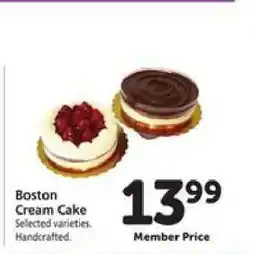Safeway Boston Cream Cake offer