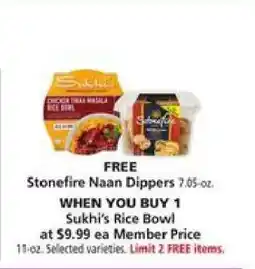 Safeway Sukhi's Rice Bowl offer