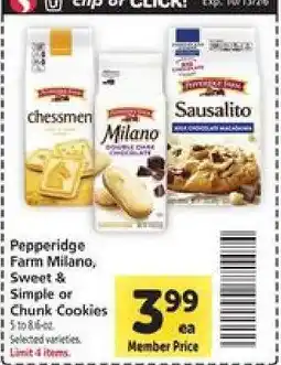 Safeway Pepperidge Farm Cookies offer