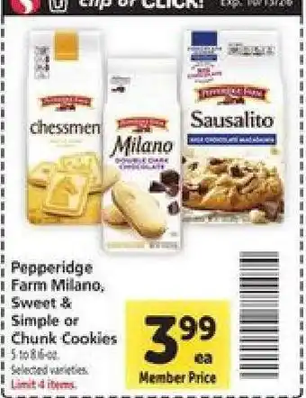 Pepperidge Farm Cookies