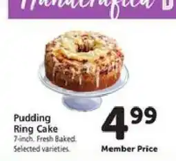 Safeway Pudding Ring Cake offer