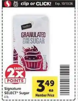 Safeway Signature Select Sugar offer
