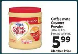 Safeway Coffee mate Creamer Powder offer