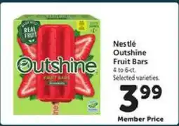 Safeway Nestlé Outshine Fruit Bars offer